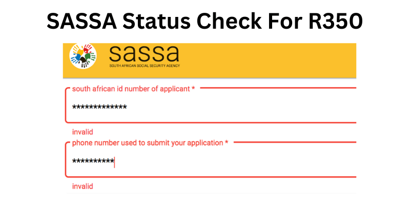 SASSA Status Check for R350